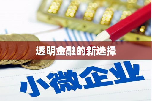 柳营透明金融的新选择