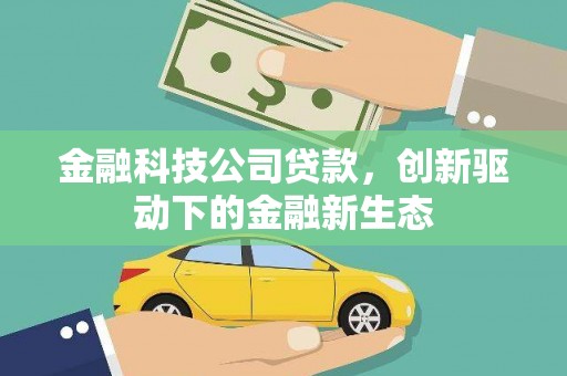 柳营金融科技公司贷款，创新驱动下的金融新生态