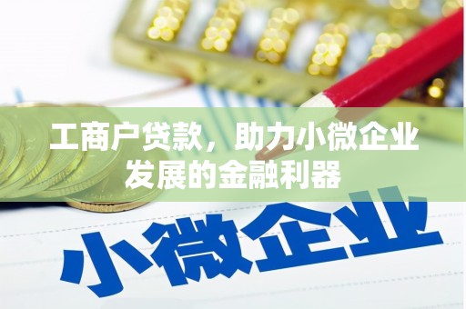 柳营工商户贷款，助力小微企业发展的金融利器