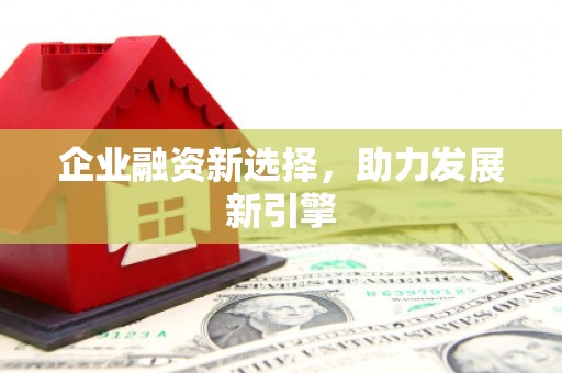 柳营企业融资新选择，助力发展新引擎