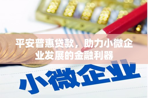 柳营平安普惠贷款，助力小微企业发展的金融利器