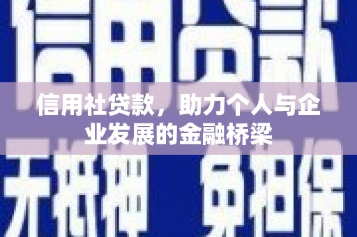 柳营信用社贷款，助力个人与企业发展的金融桥梁