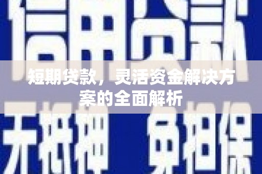 柳营短期贷款，灵活资金解决方案的全面解析