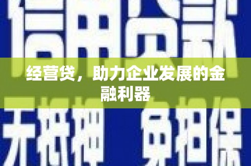 柳营经营贷，助力企业发展的金融利器