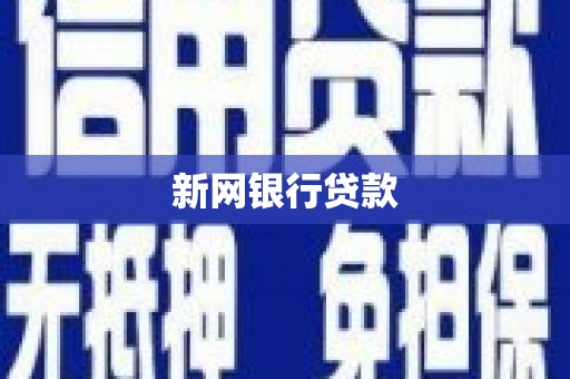 柳营新网银行贷款