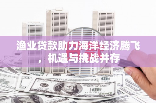 柳营渔业贷款助力海洋经济腾飞，机遇与挑战并存