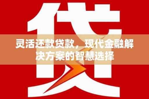 柳营灵活还款贷款，现代金融解决方案的智慧选择