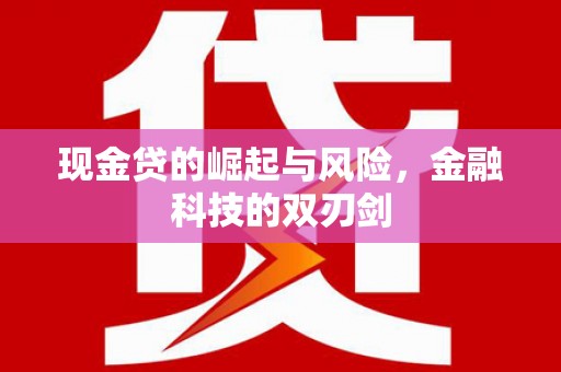 柳营现金贷的崛起与风险，金融科技的双刃剑