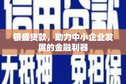 柳营银盛贷款，助力中小企业发展的金融利器