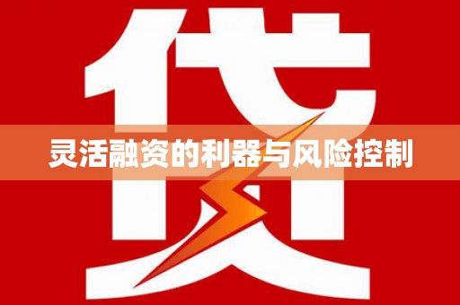 柳营灵活融资的利器与风险控制