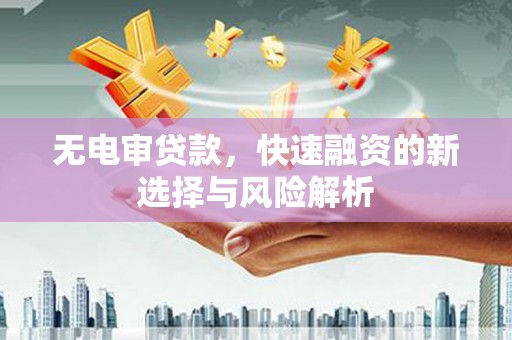 柳营无电审贷款，快速融资的新选择与风险解析