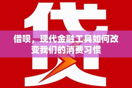 柳营借呗，现代金融工具如何改变我们的消费习惯