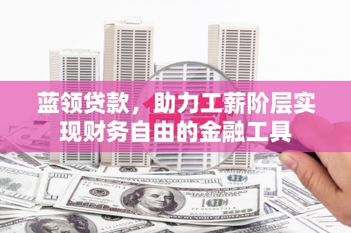 柳营蓝领贷款，助力工薪阶层实现财务自由的金融工具