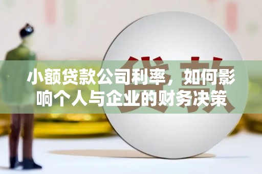 柳营小额贷款公司利率，如何影响个人与企业的财务决策
