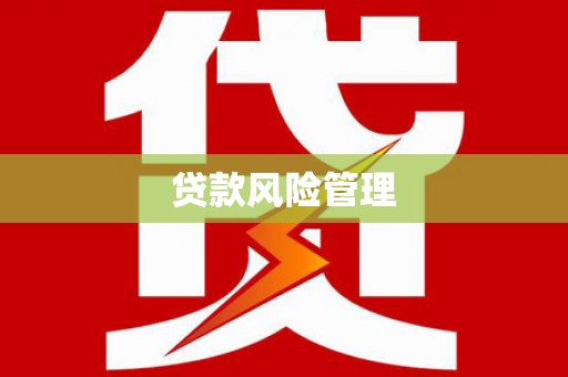 柳营贷款风险管理
