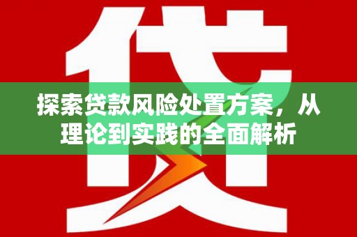 柳营探索贷款风险处置方案，从理论到实践的全面解析
