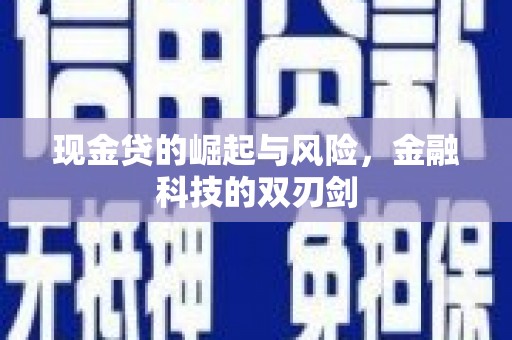 柳营现金贷的崛起与风险，金融科技的双刃剑