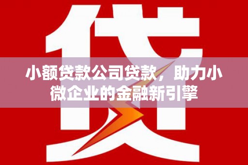 柳营小额贷款公司贷款，助力小微企业的金融新引擎