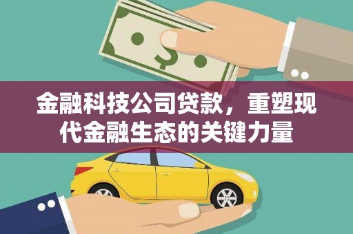 柳营金融科技公司贷款，重塑现代金融生态的关键力量