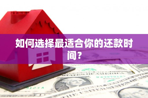 柳营如何选择最适合你的还款时间？
